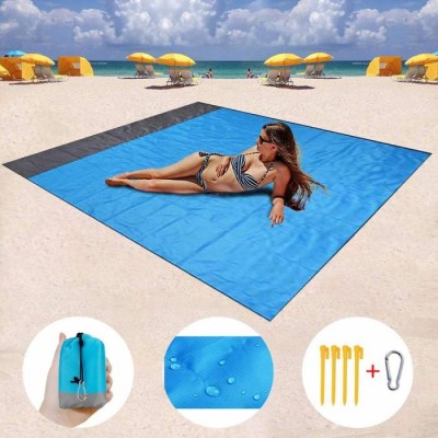 2m*2.1m Waterproof Beach Blanket Outdoor Portable Picnic Mat Camping Ground Mat